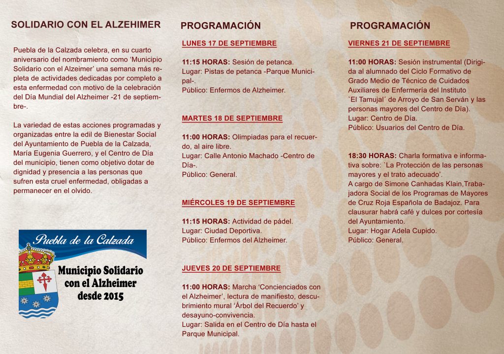 cara B semana del alzheimer
